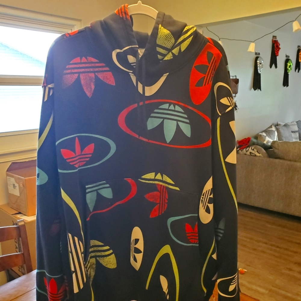All over print Adidas hoodie